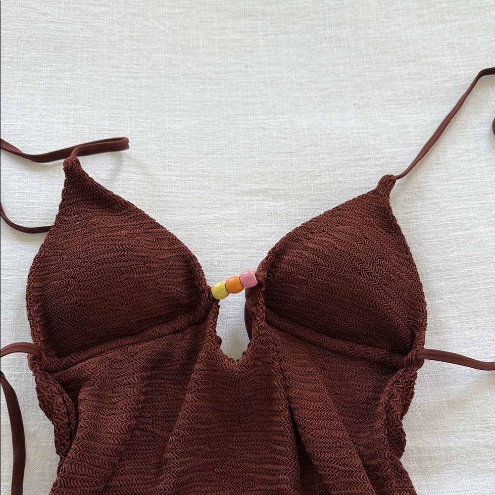 Dippin' Daisy's Brown One Piece Swimsuit - Picture 3 of 4